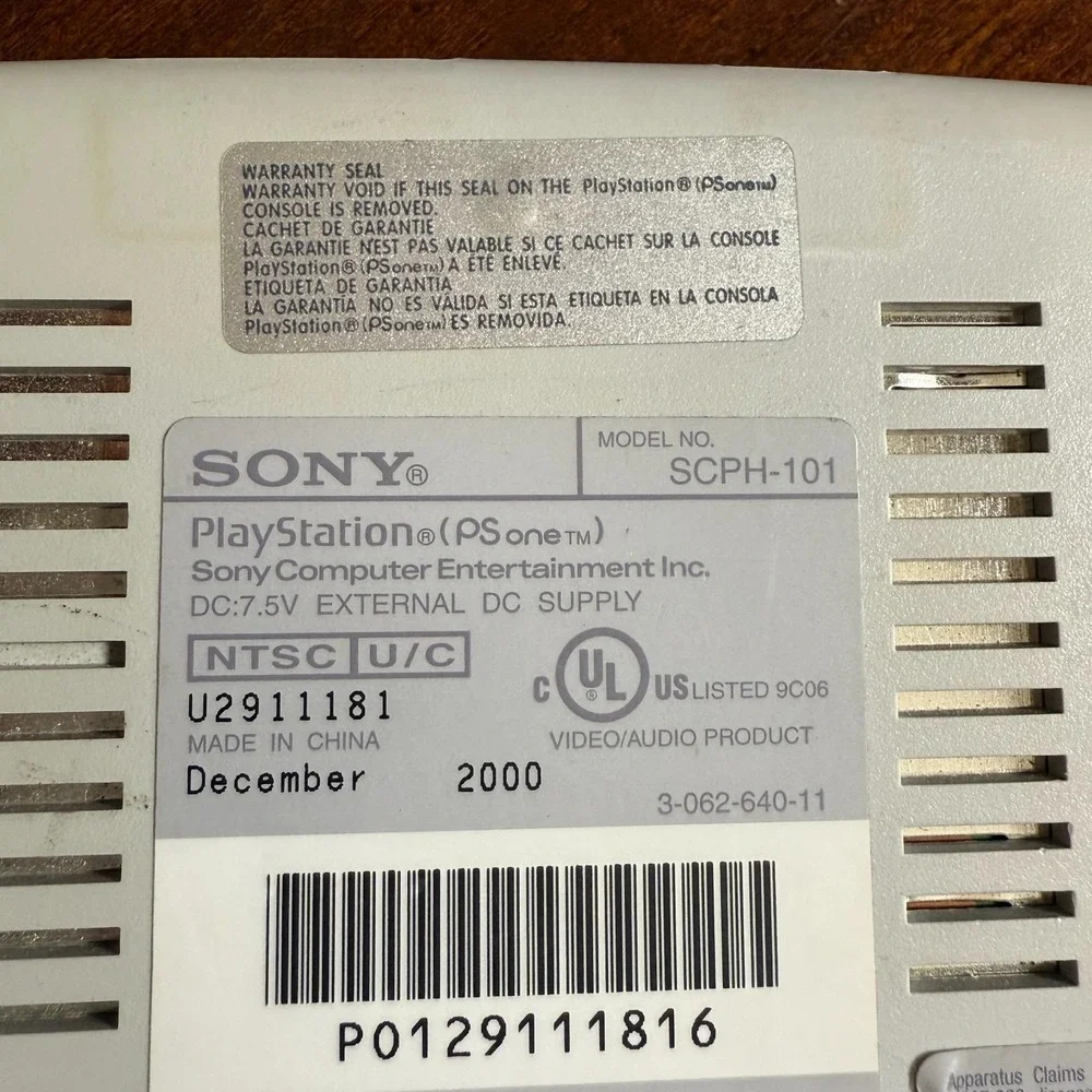 Sony PSone Console SCPH-101‎ Console